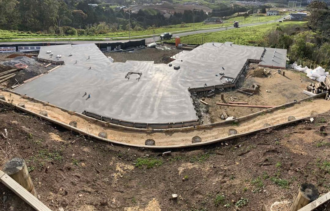 Solid Concrete & Cement.